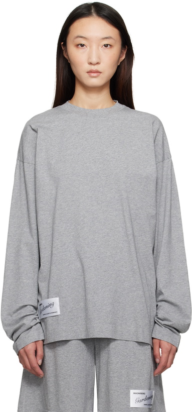 Photo: MAGNIBERG Gray Full Long Sleeve T-shirt