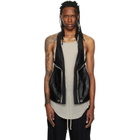 Rick Owens Black Tower Temple Leather Vest