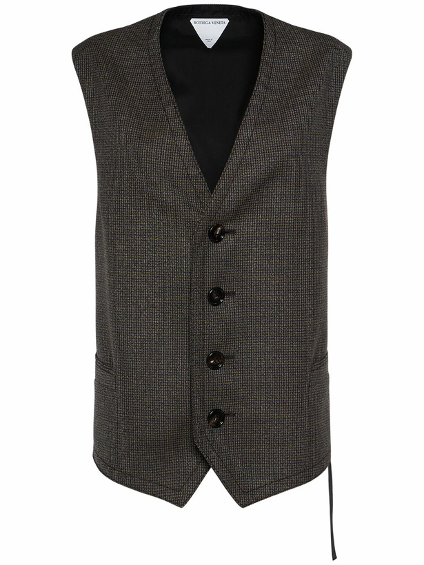 Photo: BOTTEGA VENETA - Houndstooth Wool Gilet