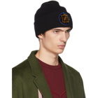 Fendi Black Cashmere Forever Fendi Beanie