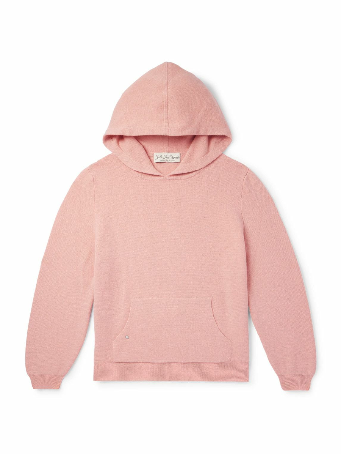 God's True Cashmere - Wanderer Embellished Cashmere Hoodie - Pink