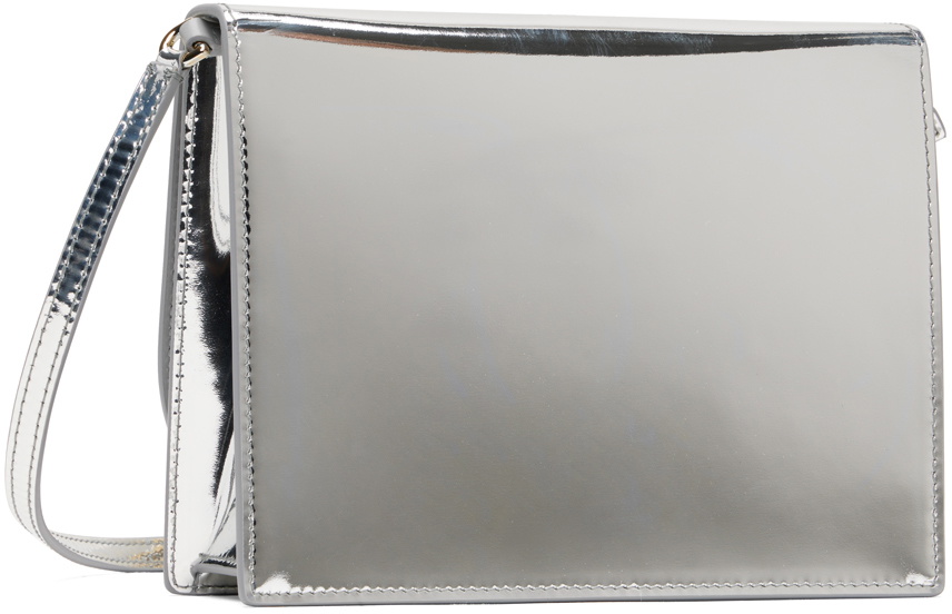 Dolce&Gabbana Silver 'DG' Logo Crossbody Bag