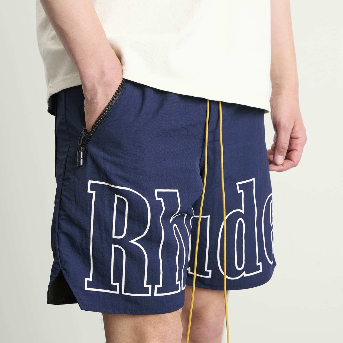 Rhude Men's Logo Shorts in Navy
