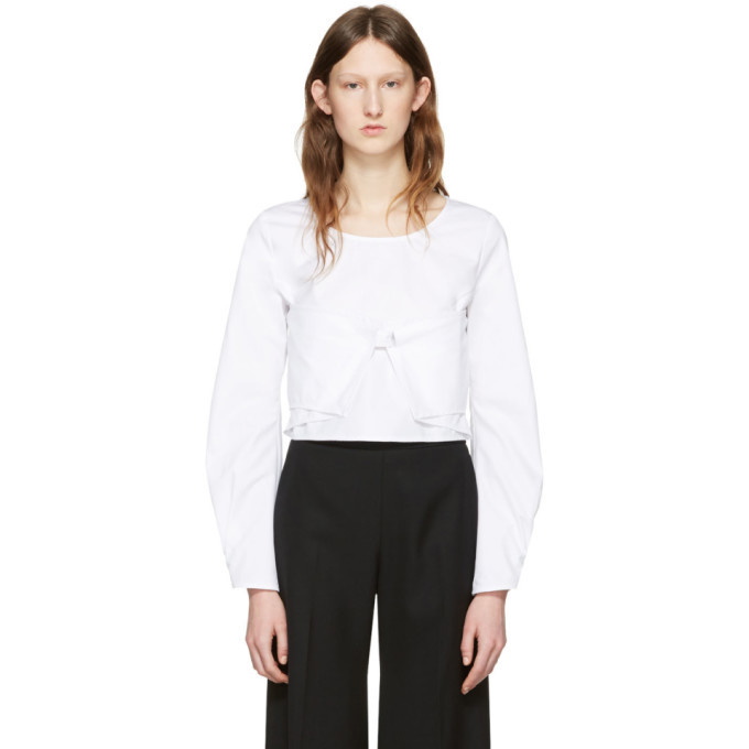 Photo: JW Anderson White Cotton Panel Blouse