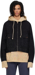 Glass Cypress Black Embroidered Jacket