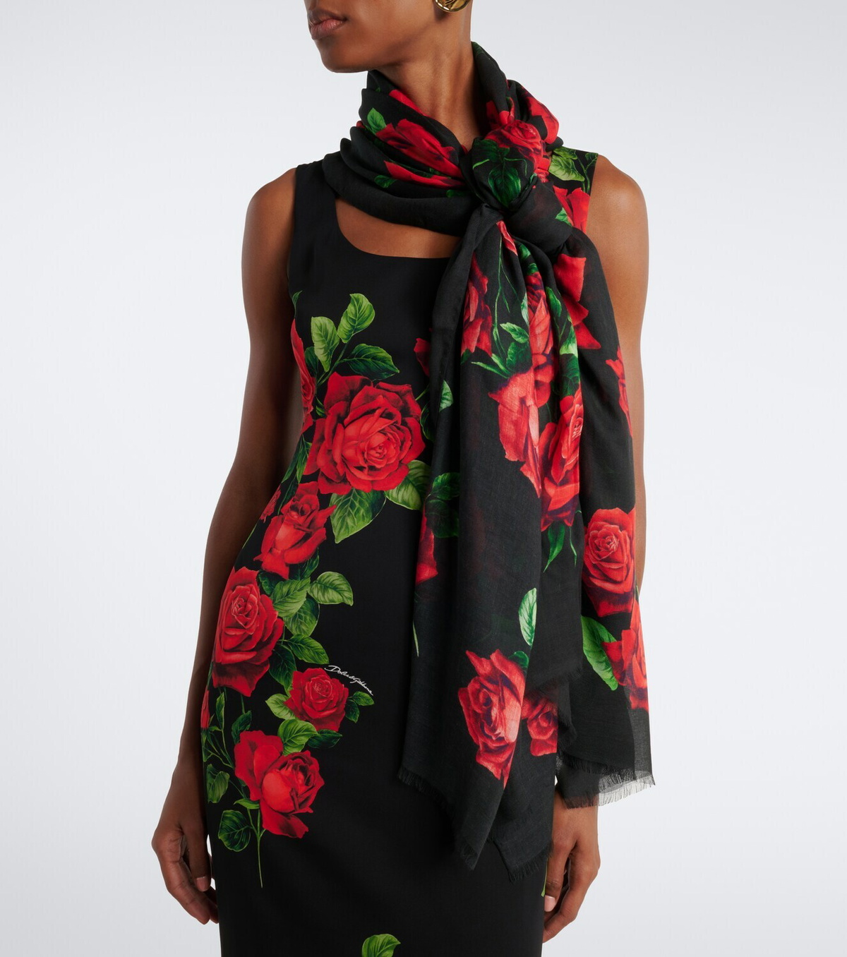 Dolce&Gabbana Floral silk scarf