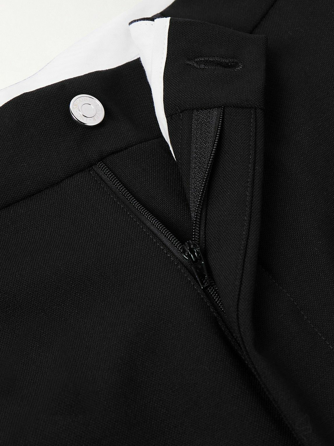 SECOND / LAYER - Zooty Straight-Leg Stretch-Wool Trousers - Black