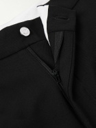 SECOND / LAYER - Zooty Straight-Leg Stretch-Wool Trousers - Black