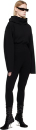 Rick Owens Black Tower Pull Hoodie