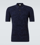 Etro Cotton and wool-blend jacquard polo sweater
