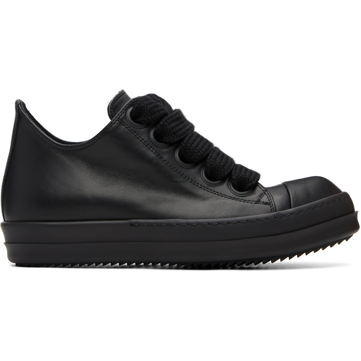 Rick Owens Black Tower Jumbolace Low Sneaks Sneakers