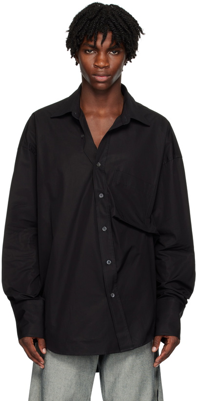 Photo: Marina Yee Black Maxi Fold Shirt