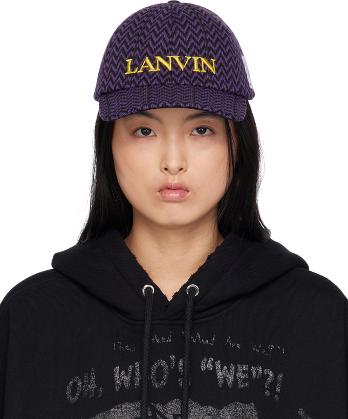 Photo: Lanvin Purple & Black Future Edition Curb Cap
