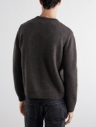 TOTEME - Camel Hair Knit Sweater - Brown