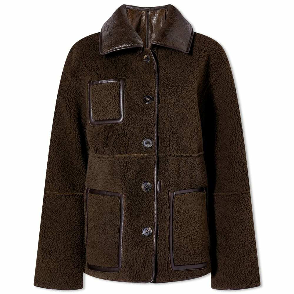 Saks Potts Women's Ada Shearling Jacket in Distressed Brown