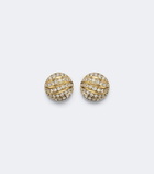 David Yurman Sculpted Cable 18kt gold earrings with diamonds