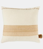 The House of Lyria Chlore silk and linen-blend cushion