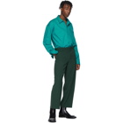 Balenciaga Green Cropped Trousers