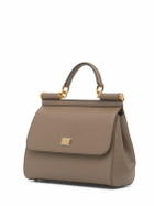 DOLCE & GABBANA Medium Sicily Dauphine Leather Bag