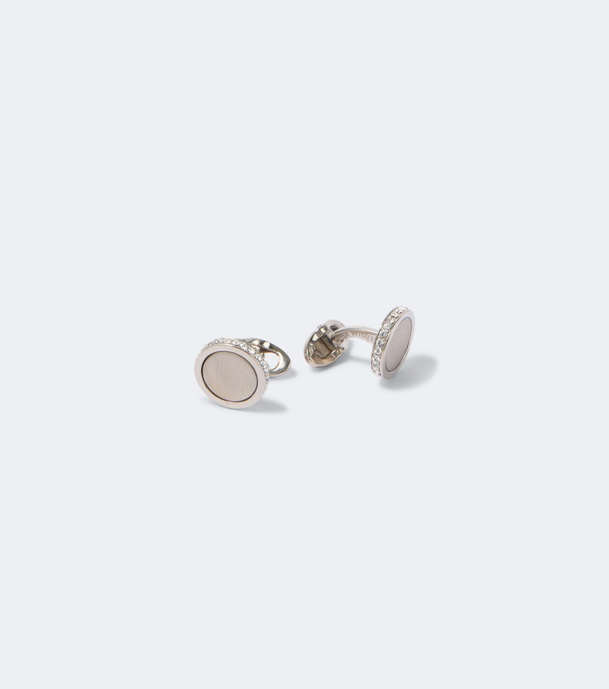 Giorgio Armani Silver cufflinks with crystals