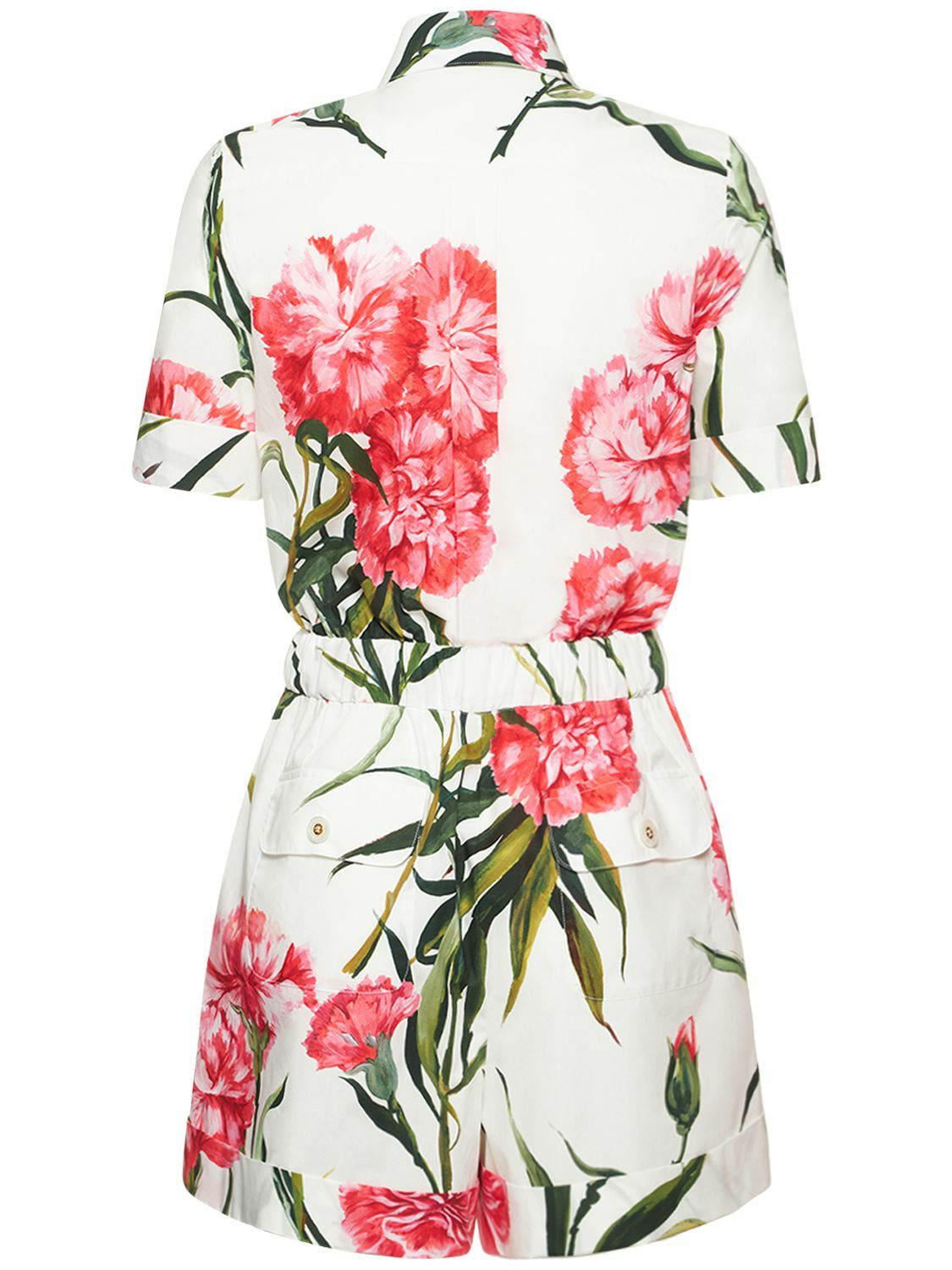 Dolce & Gabbana☆カーネーション プリント Playsuit Cotton playsuit with rose print in Print for Women