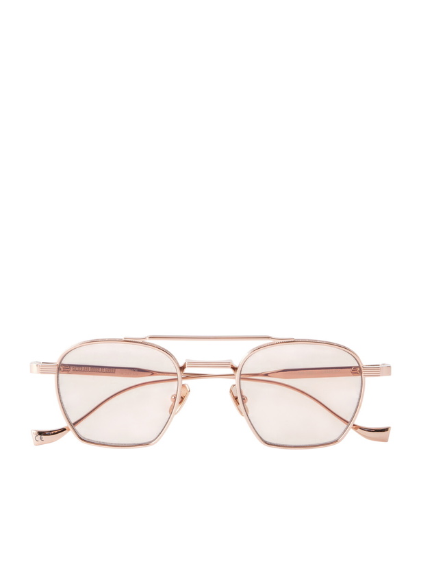 Photo: Cutler and Gross - 1425 Square-Frame Gold-Tone Sunglasses