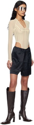 Liza Keane Black Boxers Shorts