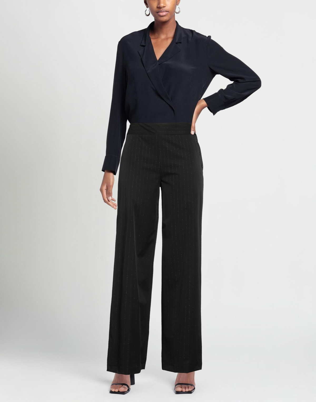 Alessia Santi Womens Pants in Black