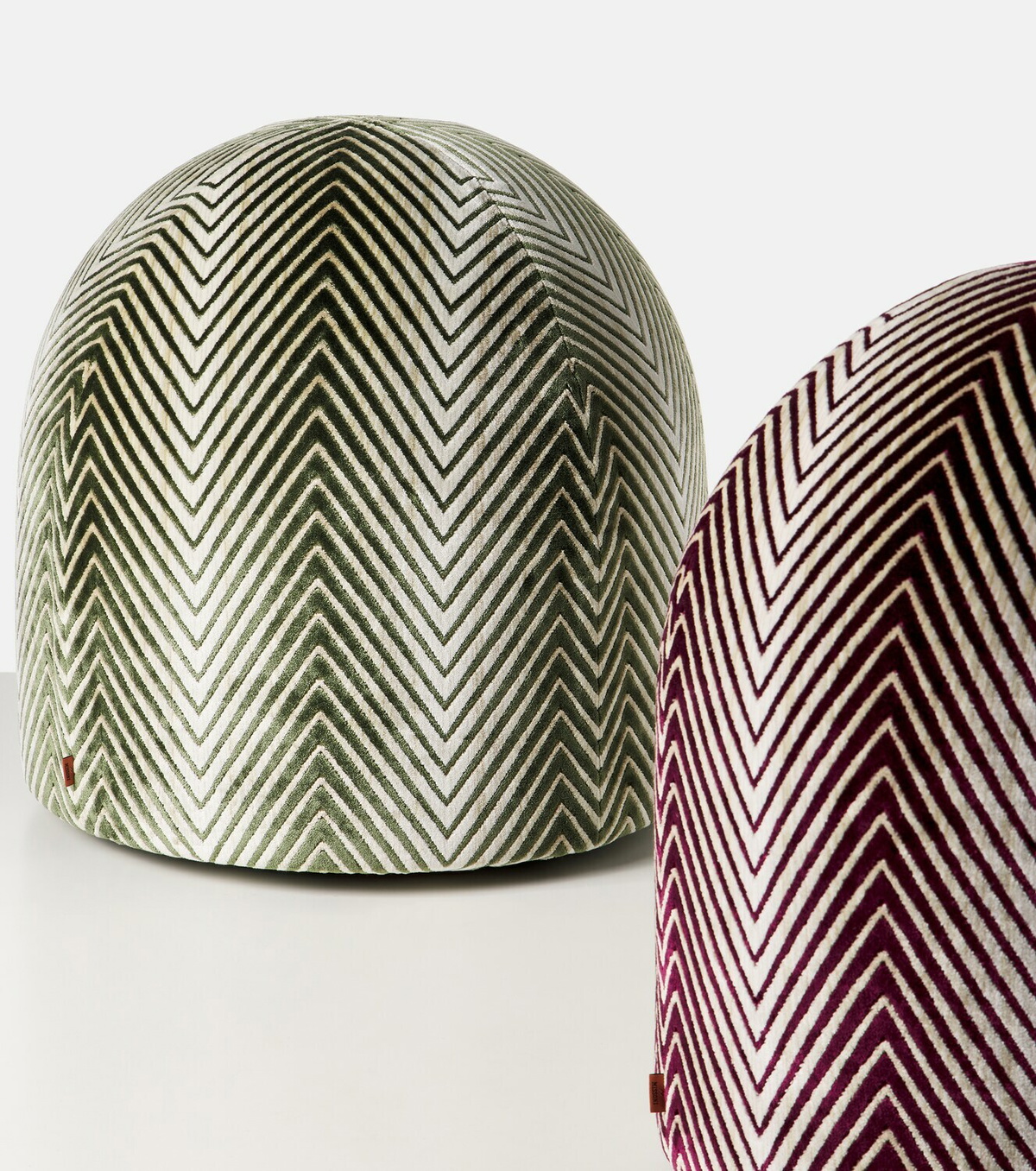 Missoni Ziggy velvet pouf