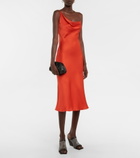 Stella McCartney - Asymmetric cowl-neck slip dress