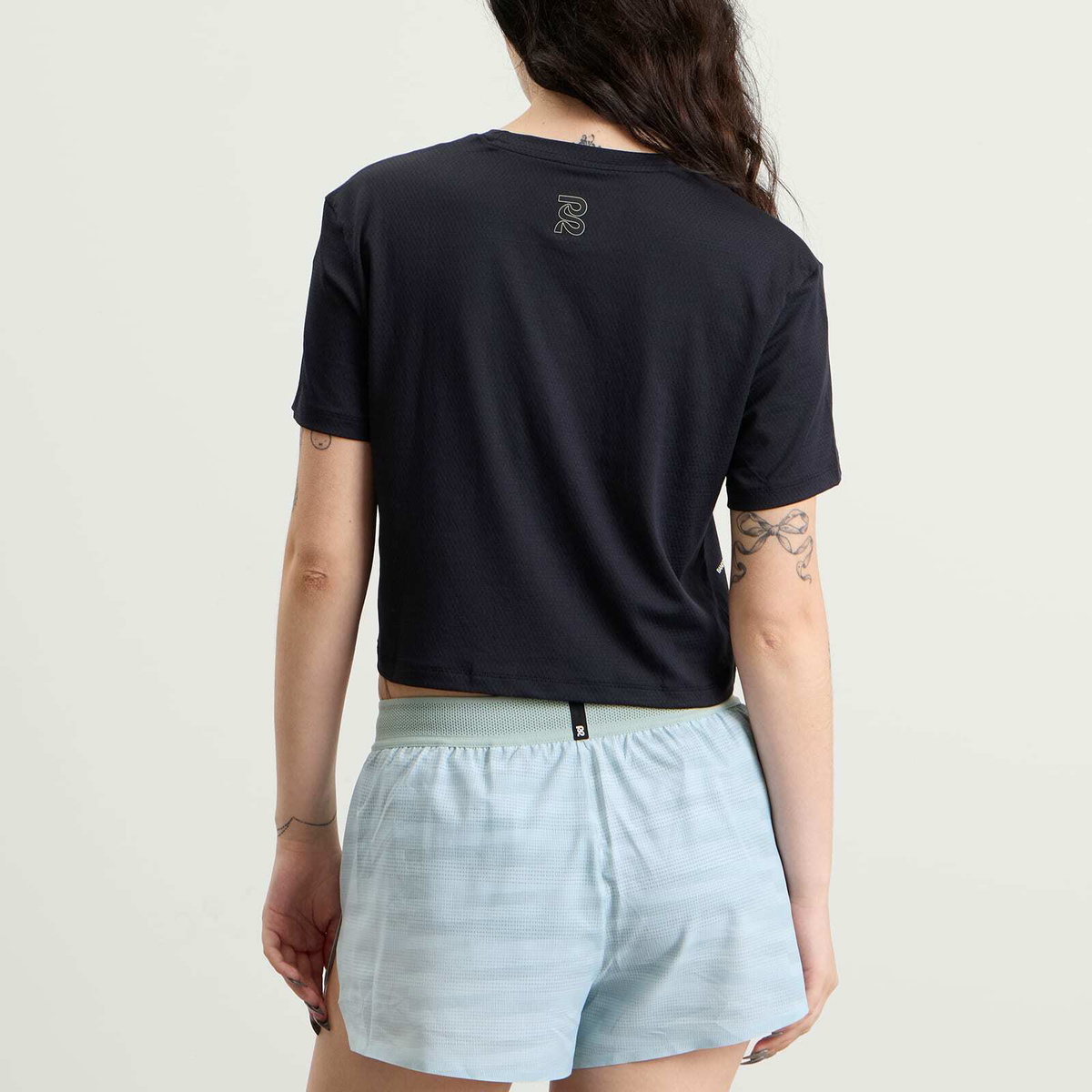 Bandit Women's Women’s Micromesh™ Cropped T-Shirt in Black