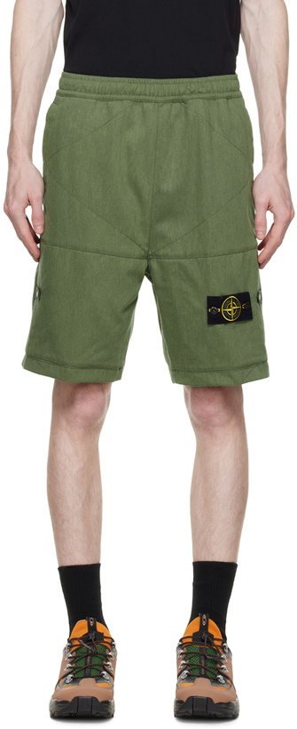 Photo: Stone Island Khaki L0102 Shorts