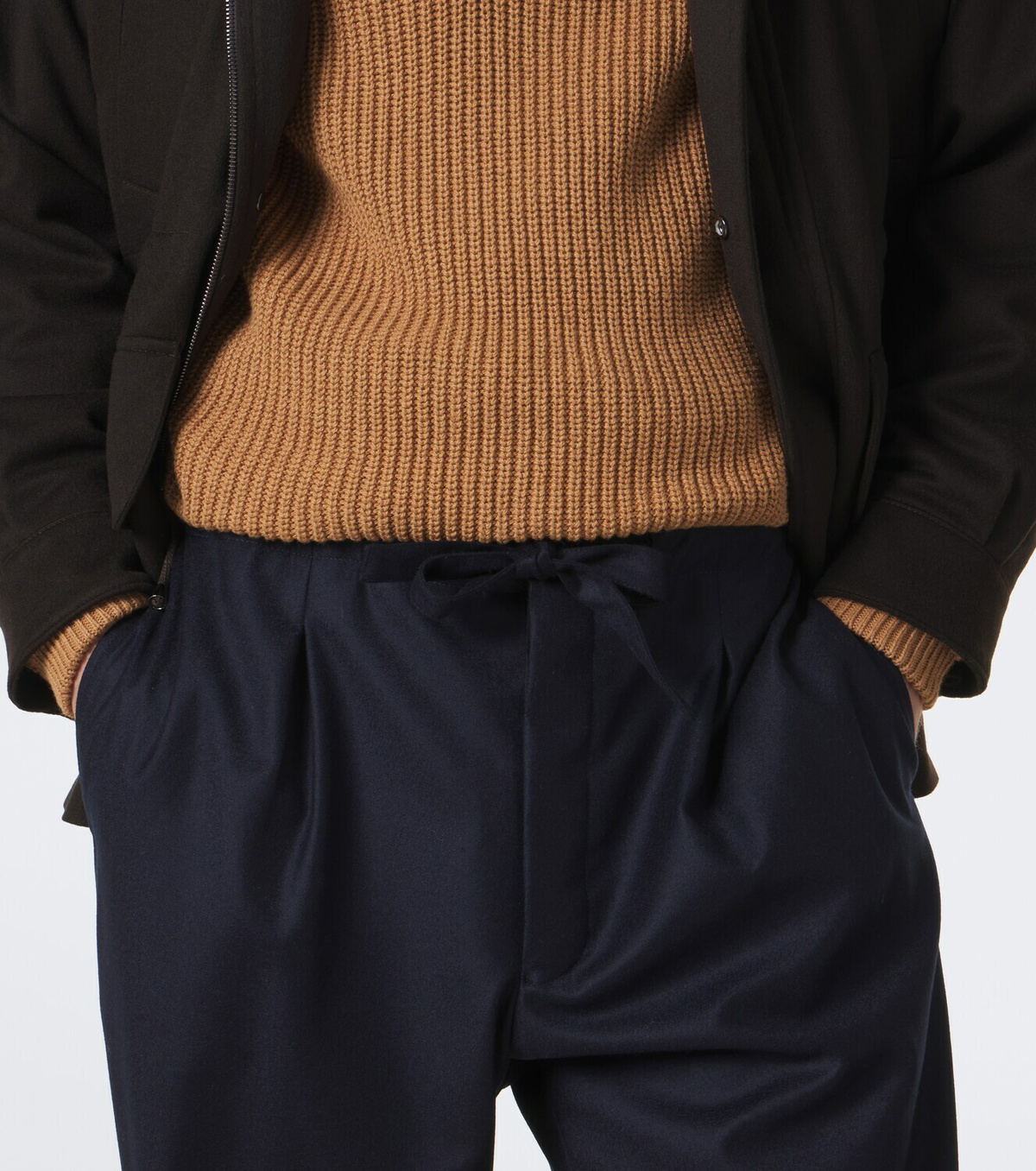 Stòffa Wool and cashmere wide-leg pants