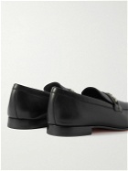 Christian Louboutin - Logo-Embellished Leather Loafers - Black