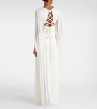 Maria Lucia Hohan Alana B plissé silk  maxi dress