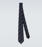 Gucci Horsebit striped silk jacquard tie