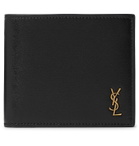 SAINT LAURENT - Logo-Appliquéd Leather Billfold Wallet - Black
