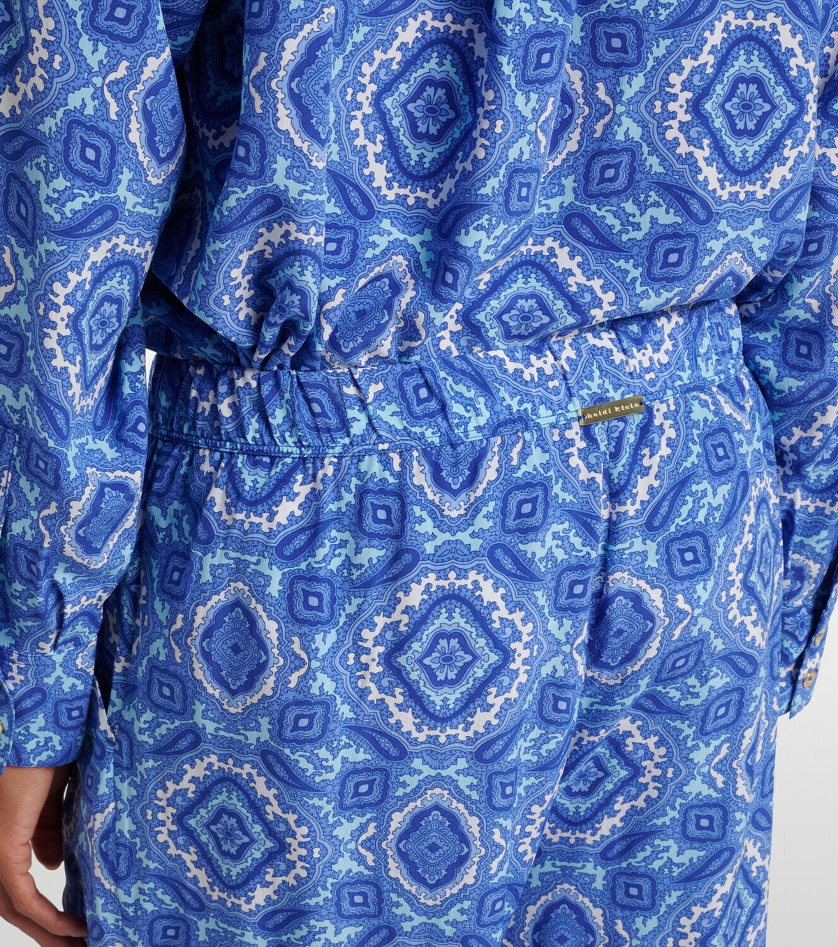 Heidi Klein Mykonos printed silk wide-leg pants