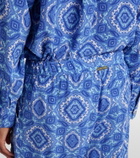 Heidi Klein Mykonos printed silk wide-leg pants