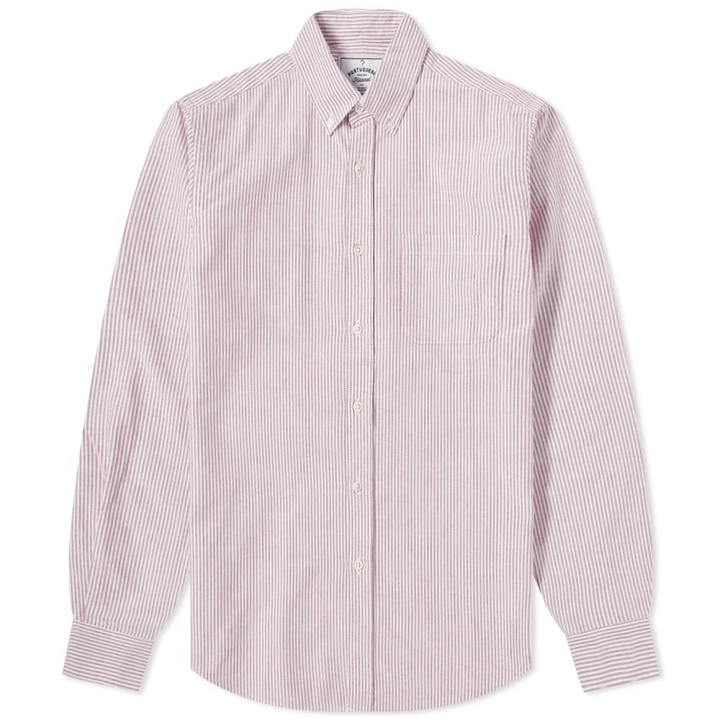Photo: Portuguese Flannel Belavista Stripe Button Down Oxford Shirt