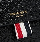 Thom Browne - Pebble-Grain Leather Messenger Bag - Black