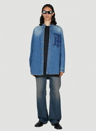 Burberry - TB Monogram Denim Shirt in Blue