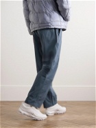 Nike - ACG Straight-Leg Logo-Embroidered Belted Stretch-Shell Trousers - Blue