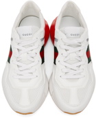 Gucci White & Red Rython Sneakers