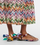Missoni Dora twill sandals