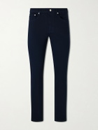FRAME - Straight-Leg Twill Trousers - Blue