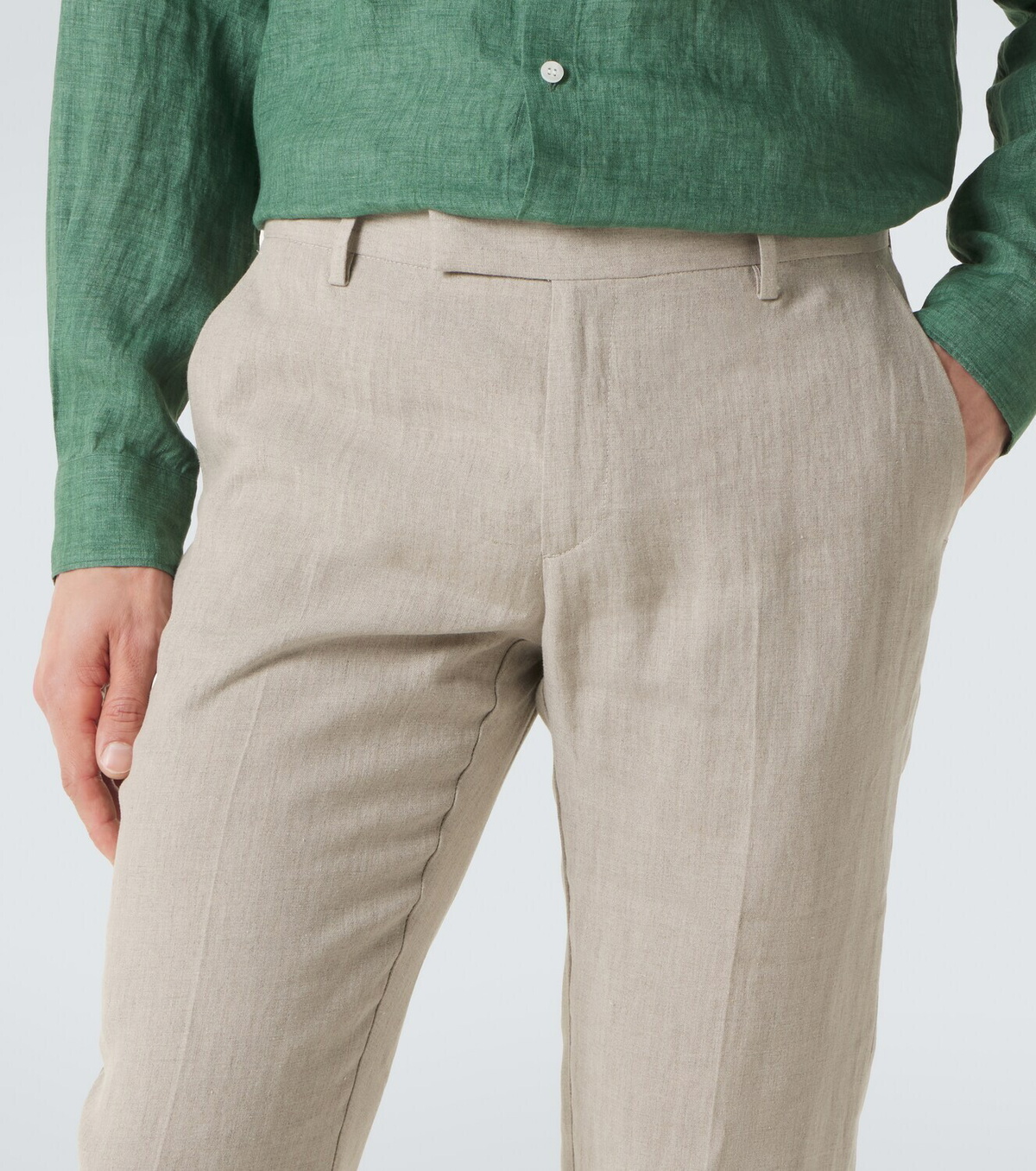Sunspel Linen straight pants