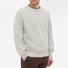 Calvin Klein Men's Monogram Sleeve Badge Sweat in Light Grey Heather