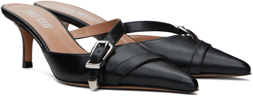 サンダル・ミュール Paris Texas Decollete Ashley Mule With Crocodile Leather PARIS TEXAS Ashley buckled snake-effect leather mules | NET
