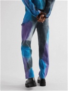 POLITE WORLDWIDE® - Carpenter Straight-Leg Tie-Dyed Jeans - Blue